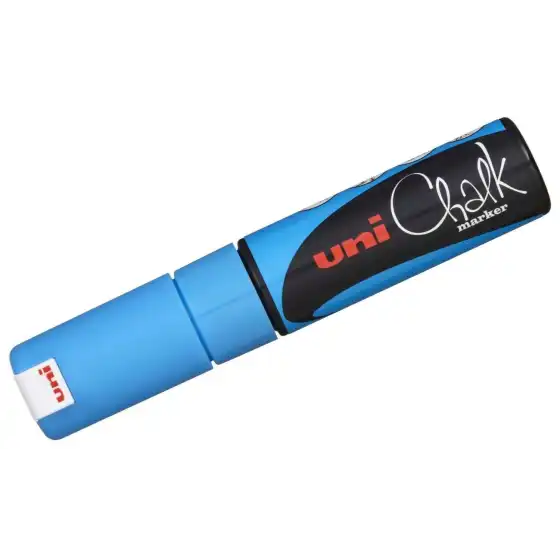 Osama - marker uni chalk - PWE-8K - 8,0mm - Punta scalpello - Azzurro - 1 pz Osama - 6