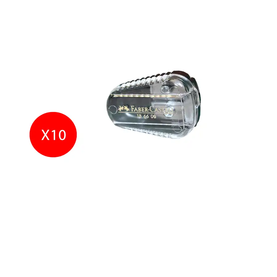 Faber Castell Temperamine con serbatoio per mine da 2mm a 3.15mm 10 Pezzi Originale - 1