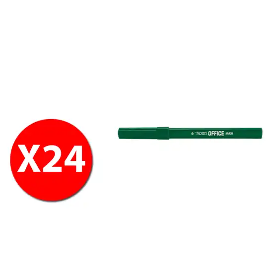 Fila 731604 - Marcatore Tratto Office Maxi - 4,0mm - verde - 24pz Originale - 1