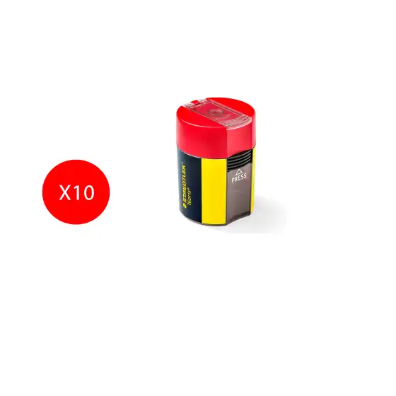 Temperamatite Noris 1 foro con contenitore 10 pezzi Staedtler - 2