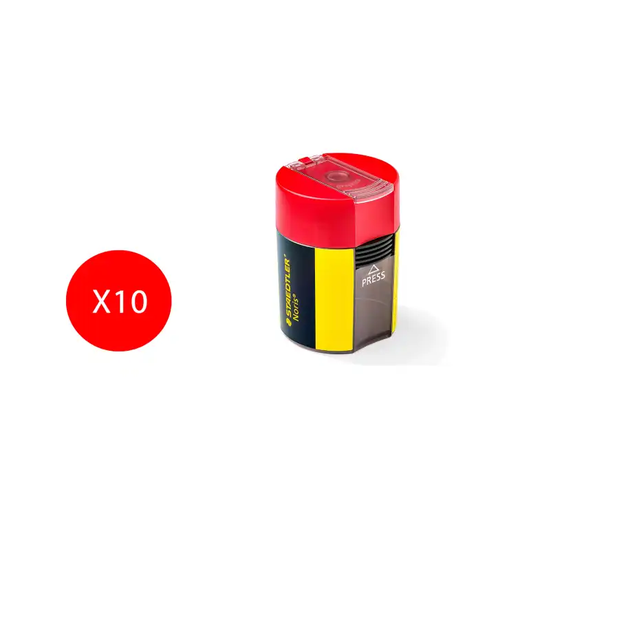 Temperamatite Noris 1 foro con contenitore 10 pezzi Staedtler - 2