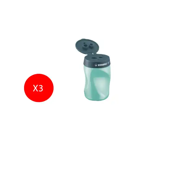 Stabilo Temperamatite Easy per Mancini Petrolio 3 Pezzi Originale - 1