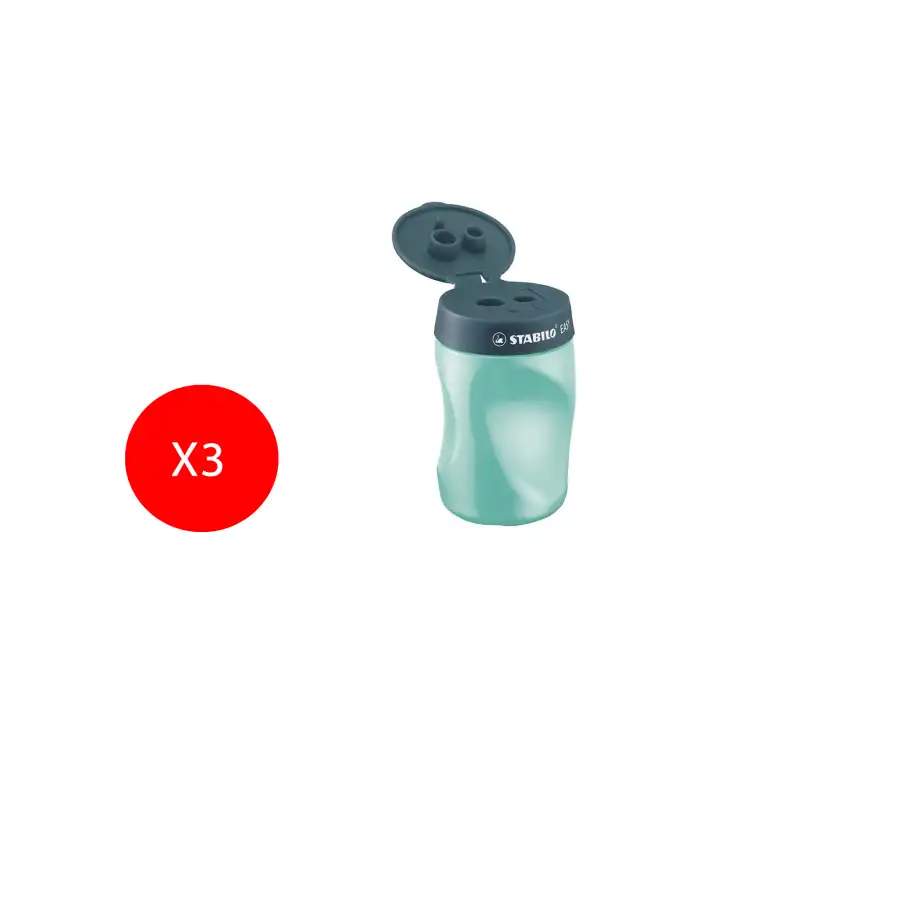 Stabilo Temperamatite Easy per Mancini Petrolio 3 Pezzi Originale - 1