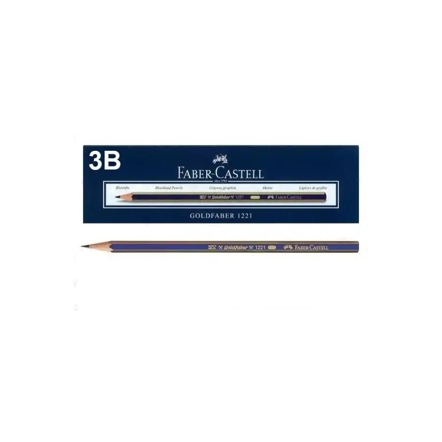 Faber Castell 112503 - Matita di grafite Goldfaber 1221 - 3B - Conf. 12 pz Faber Castell - 2