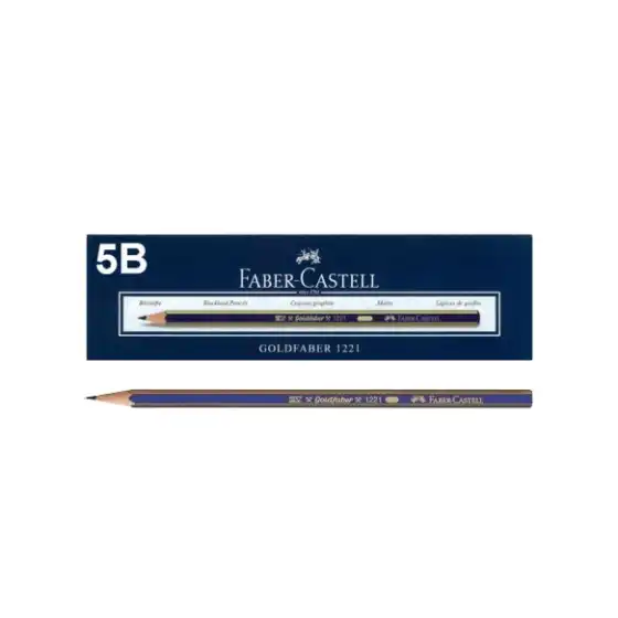 Faber Castell 112505 - Matita di grafite Goldfaber 1221 - 5B - Conf. 12 pz Faber Castell - 1