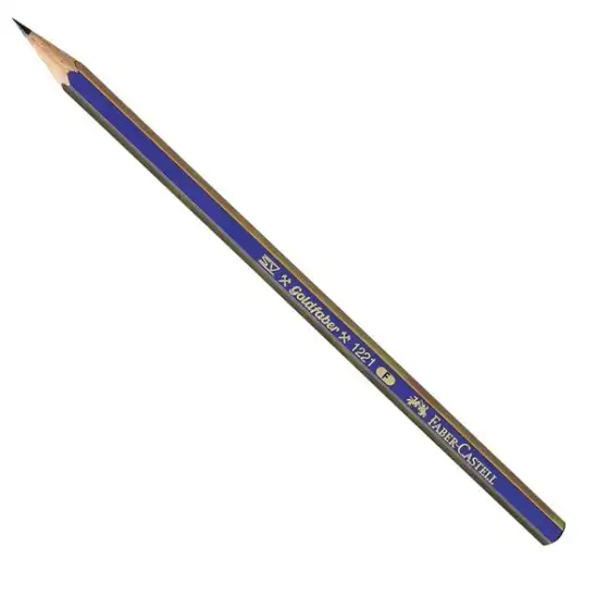 Faber Castell 112510 - Matita di grafite Goldfaber 1221 - F - Conf. 12 pz Faber Castell - 1
