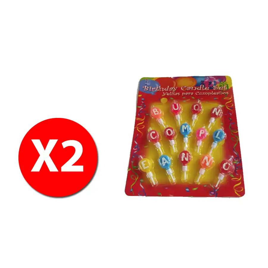 Mood ST2073 -  Blister Candeline Buon Compleanno - 2 blister Originale - 1
