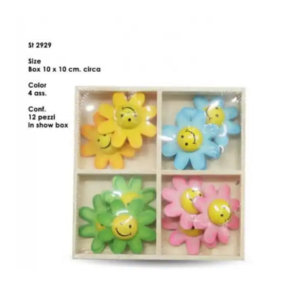 Mood ST2929 - Stickers Smile Flowers - confezione da 12 pezzi. Mood - 1