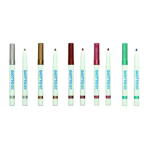 Giotto Pennarelli Multisuperficie Decor Metal Confezione 5 Colori  Fila - 2