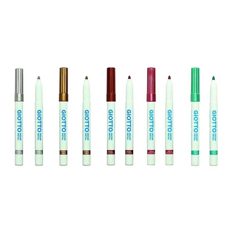 Giotto Pennarelli Multisuperficie Decor Metal Confezione 5 Colori  Fila - 2