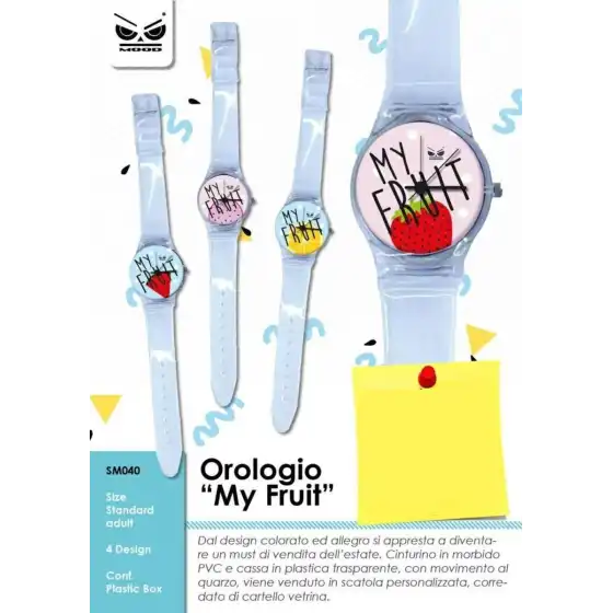 Mood SM040 - Orologio Analogico da polso \"My Fruit\" -  Fantasie assortite Mood - 1