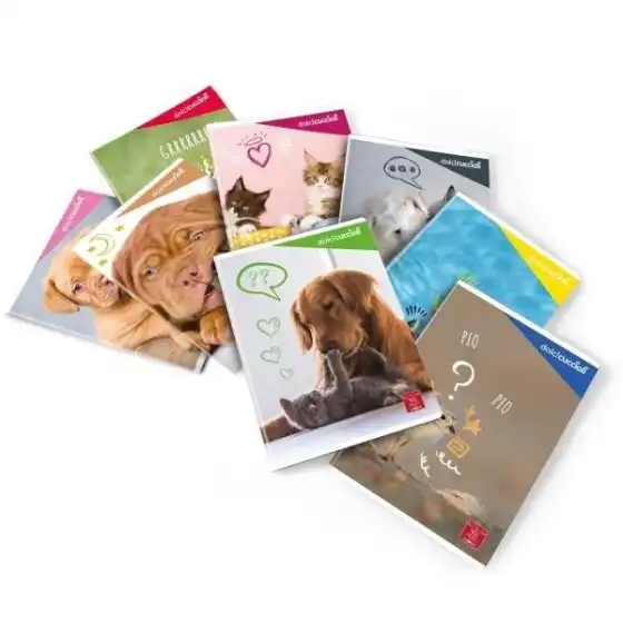 Maxi Quaderno Pigna Dolci Cuccioli 022992110 - Rigatura 10M - Confezione 10 quaderni ass. Pigna - 1