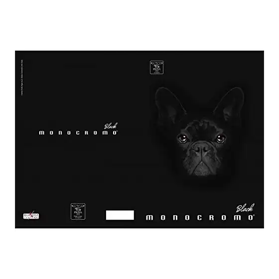 Maxi Quaderno Pigna Monocromo Black 02303374M - Rigatura 4M - Confezione 10 quaderni ass. Pigna - 4