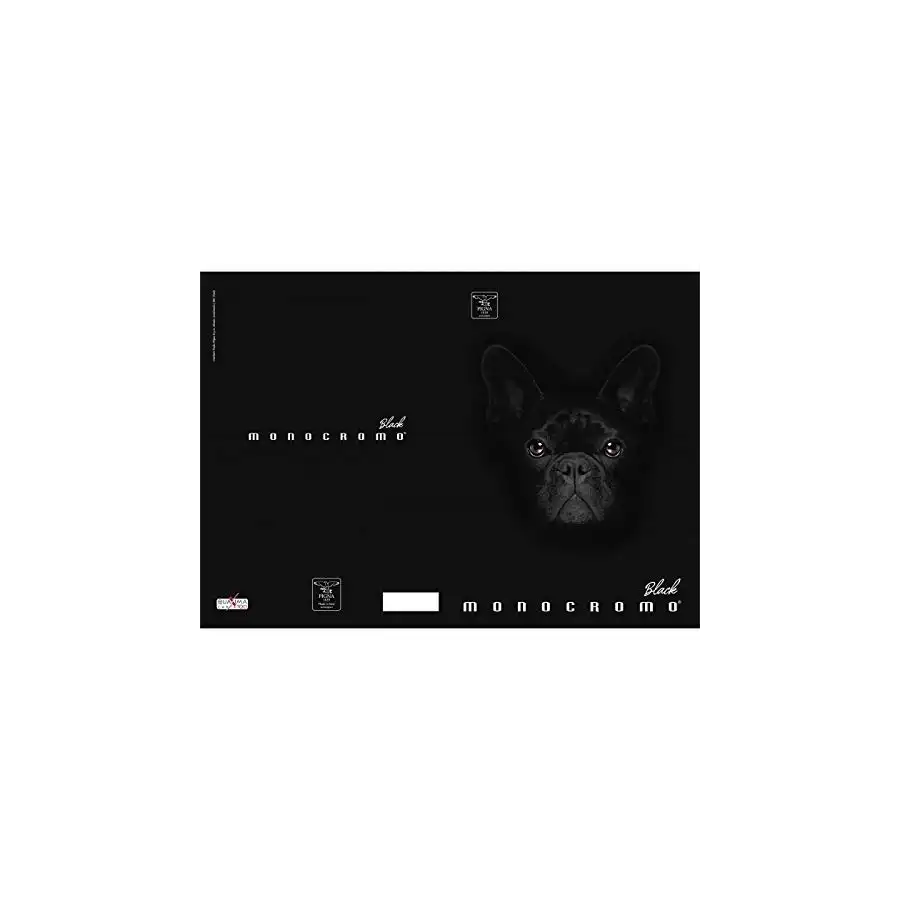 Maxi Quaderno Pigna Monocromo Black 02303374M - Rigatura 4M - Confezione 10 quaderni ass. Pigna - 4