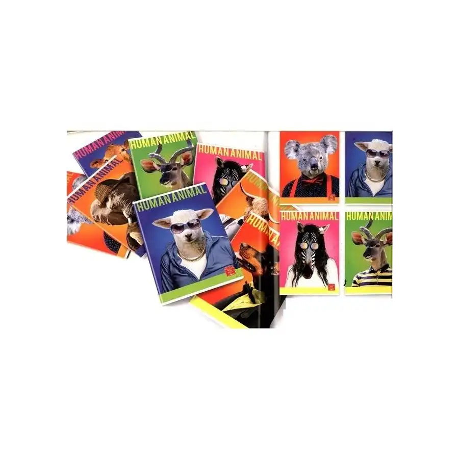 Maxi Quaderno Pigna Human Animal 02299544M - Rigatura 4M - Confezione 10 quaderni ass. Pigna - 2