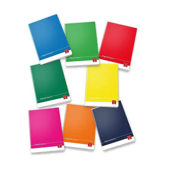 Maxi quaderno Pigna Colours 022988610 - Rigatura 10M - Formato A4 - Confezione 10 quaderni ass. Pigna - 1