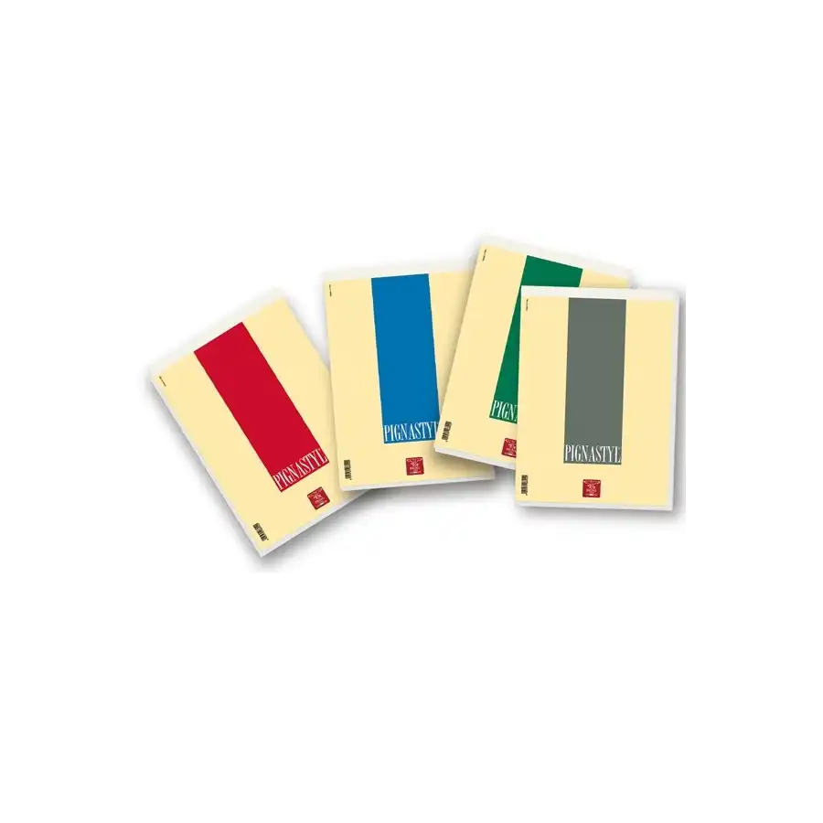Blocchi Pigna Styl 0213748BI - Formato A4 - Fogli Bianchi - Colori ass. - Confezione 10 pz Pigna - 2