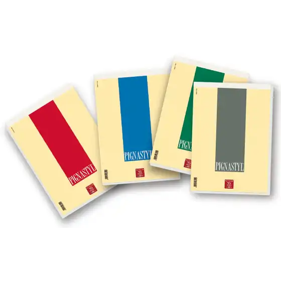 Blocchi Pigna Styl 02137475M - Formato A5 - Rigatura 5M - Colori ass. - Confezione 10 pz Pigna - 1