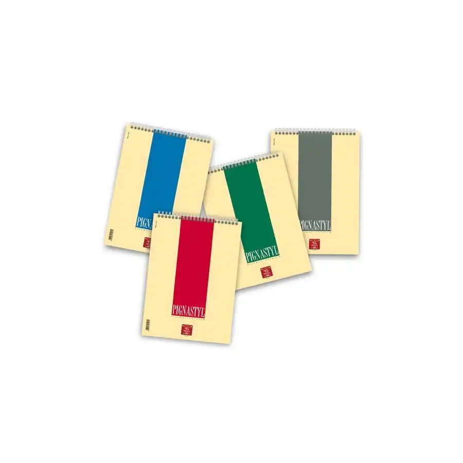 Blocchi spiralati Pigna Styl 0215628BI - Formato A4 - Fogli Bianchi - Colori ass. - Confezione 10 pz Pigna - 2