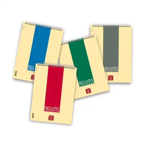 Blocchi Pigna Styl Spiralati 02156275M - Formato A5 - Rigatura 5M - Colori ass. - Confezione 10 pz Pigna - 2