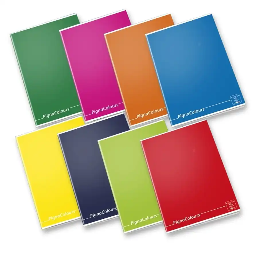 Maxi quaderno Pigna Colours 02298860A  - Rigatura A - Formato A4 - Confezione 10 quaderni ass. Pigna - 1