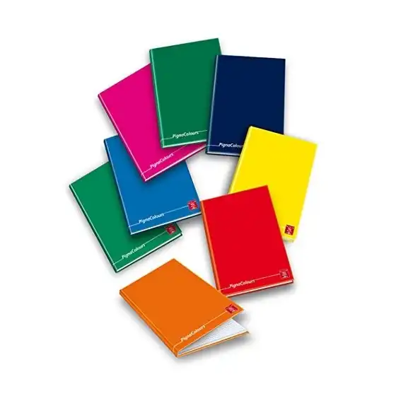 Maxi Cartonato Pigna Colours 021746710 - Rigatura 10M - Confezione 3 quaderni ass. Pigna - 1