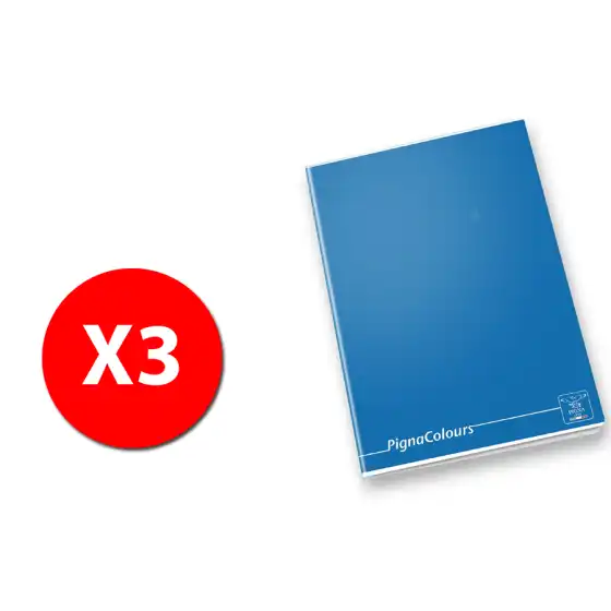 Maxi Cartonato Pigna Colours 02174671R - Rigatura 1R - Confezione 3 quaderni ass. Pigna - 2