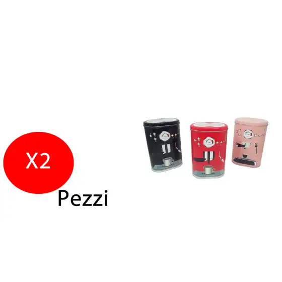 Contenitori Per Caffè in Latta 2 Pezzi Assortiti Mood - 1