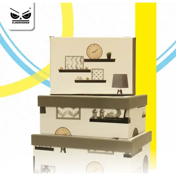 Set 10 scatole portaoggetti rettangolari Home Design ST4589  Mood - 1