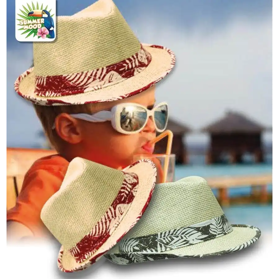 Cappello Panama Beach Mare Estate Bambino SM177 Colori Assortiti Mood - 1