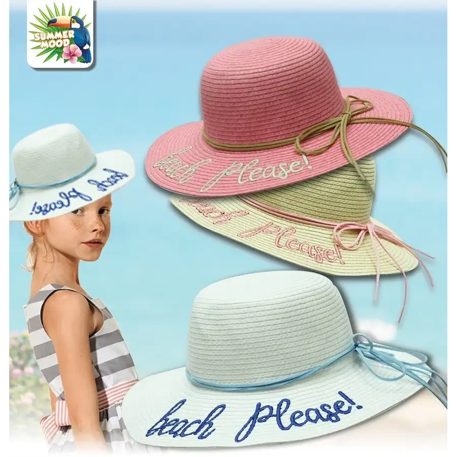 Cappello Mare Estate Beach Please Bambina SM179 Colori Assortiti Mood - 1