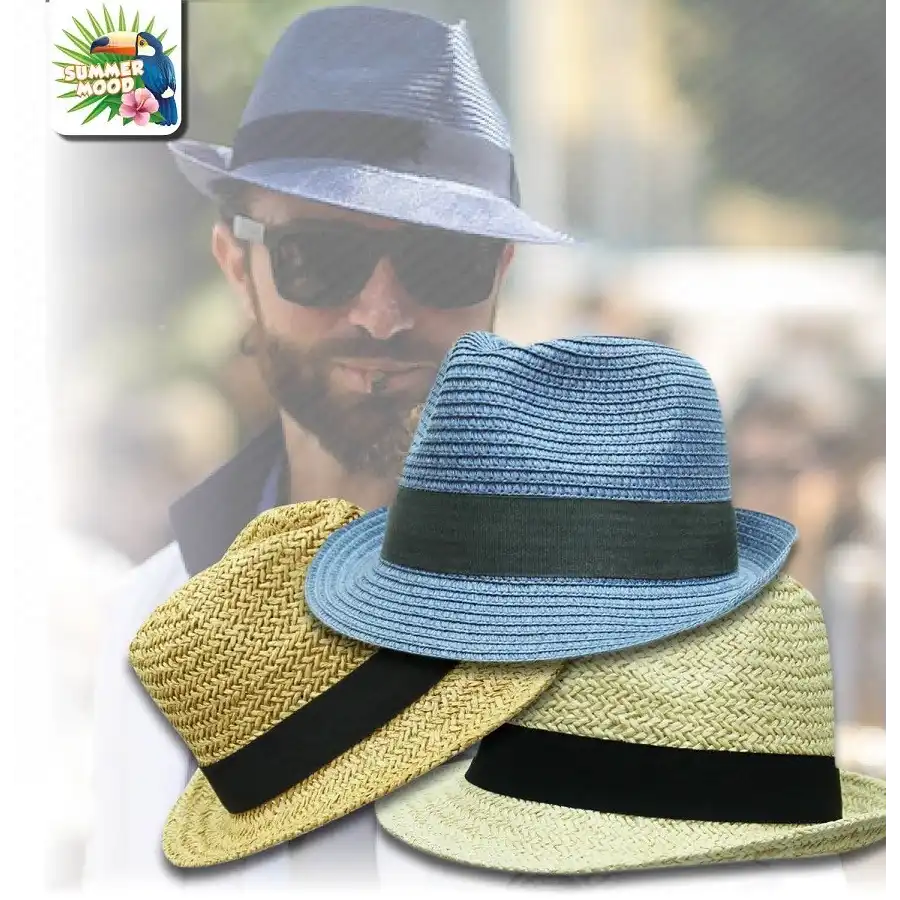 Mood Cappello Panama Mare Estate Panama Uomo SM182 Colori Assortiti Originale - 1