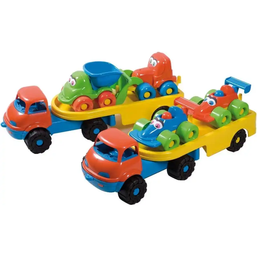 Gioco Bambine Spiaggio Camion Trasportatore 52cm con 2 Auto Modelli Assortiti Androni Giocattoli - 1