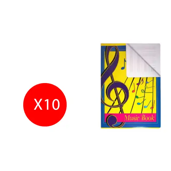 Quaderno Pentagramma Music book A4 10 Pezzi Blasetti - 1