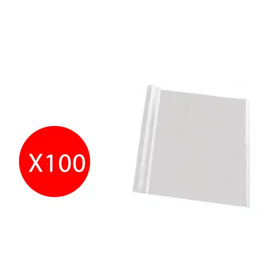 Cover Book Notebook in polypropylene plastic orange peel My C60 Transparent 100 Pieces 50x31cm Balmar - 1