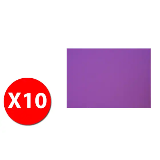 Monikids 23NIK155 - Eva Foam confezione 10 fogli da 2 mm - 40x60cm - Viola A.N.S International - 2