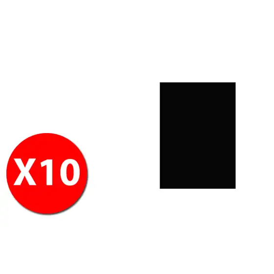 Monikids 23NIK149 - Eva Foam confezione 10 fogli da 2 mm - 40x61cm - nero A.N.S International - 2