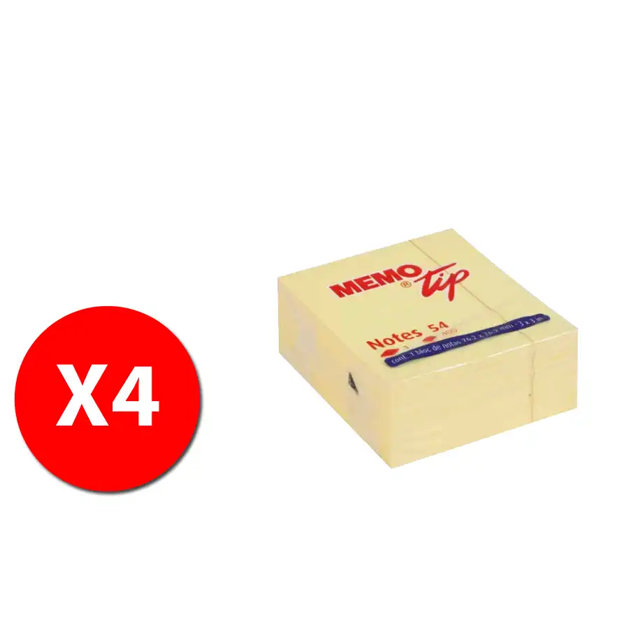 Memo Tip Blocco 400 fogli Giallo  30NIK021 - 4 pezzi Originale - 1