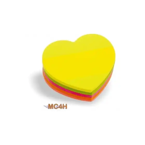 Fogli autoadesivi \"Cuore\"  MC4H - 200 fogli colori ass. - 4 pezzi Originale - 1