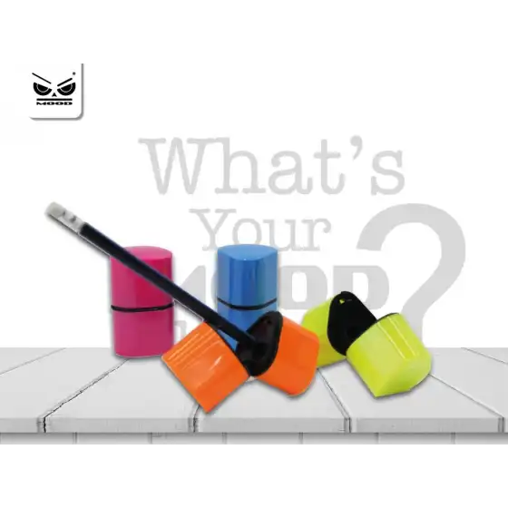 Mood ST5257 - Temperino doppio scompartimento 3 misure - 4 Pezzi colori ass. - 4 pz Originale - 1