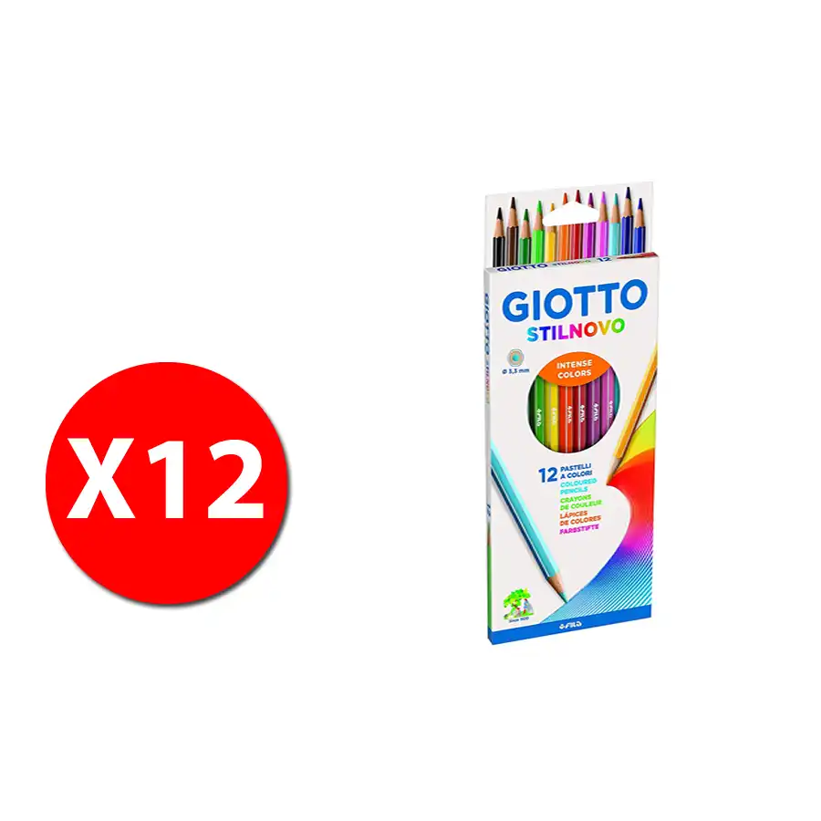 Giotto 256500 - Giotto Stilnovo - astuccio 12 pz - 10 confezioni Originale - 2