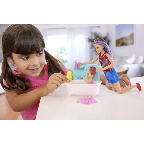 Barbie Skipper Babysitters Playset vasca da bagno Mattel - 6