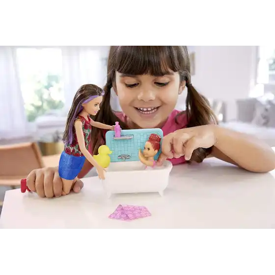 Barbie Skipper Babysitters Playset vasca da bagno Mattel - 7