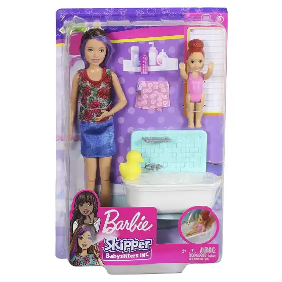 Barbie Skipper Babysitters Playset vasca da bagno Mattel - 9