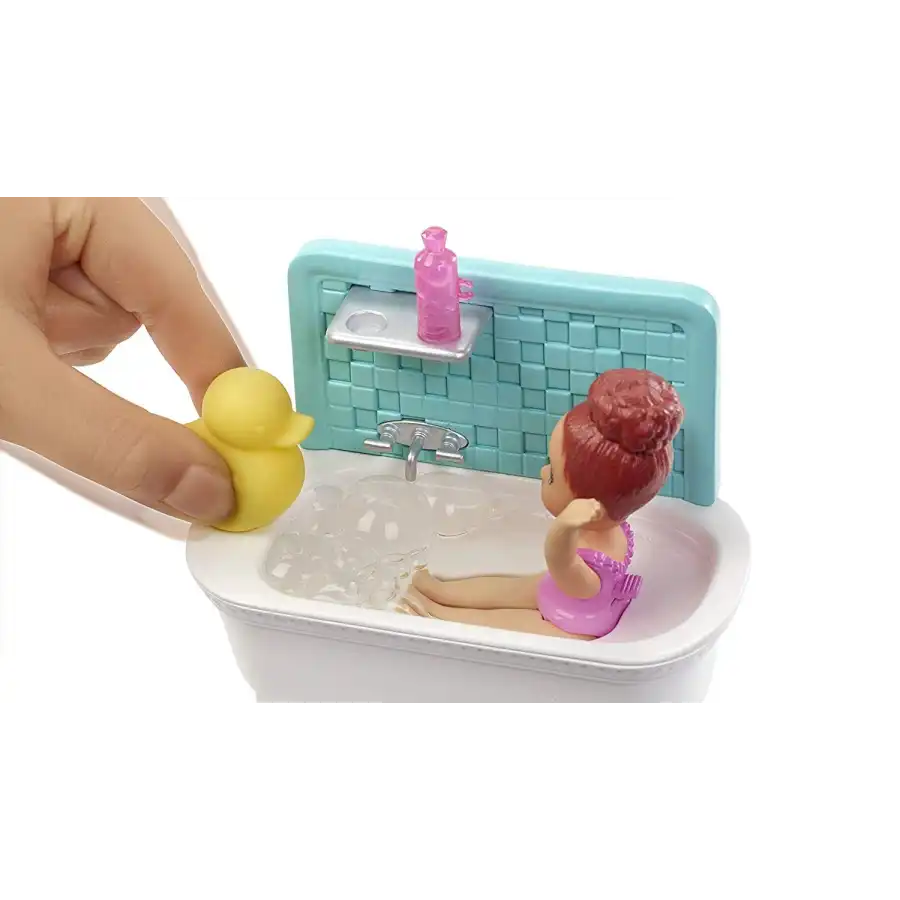 Barbie Skipper Babysitters Playset vasca da bagno Mattel - 10