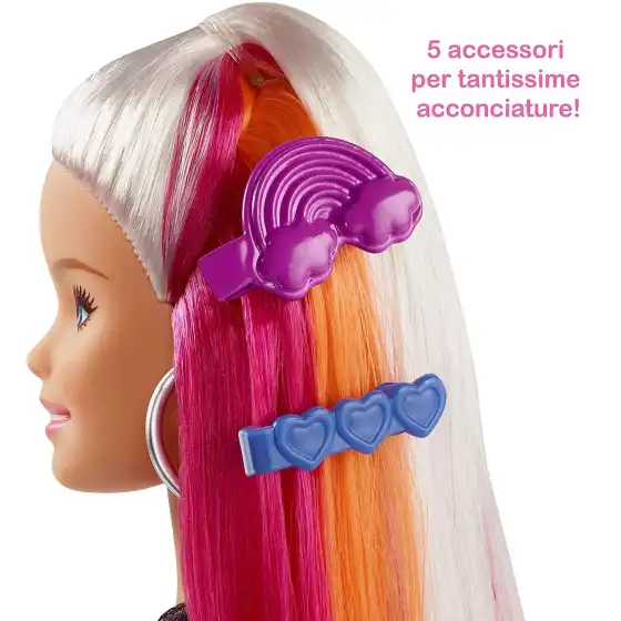 Barbie Capelli Arcobaleno FXN96 Mattel - 2