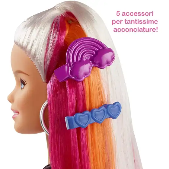 Barbie Capelli Arcobaleno FXN96 Mattel - 6