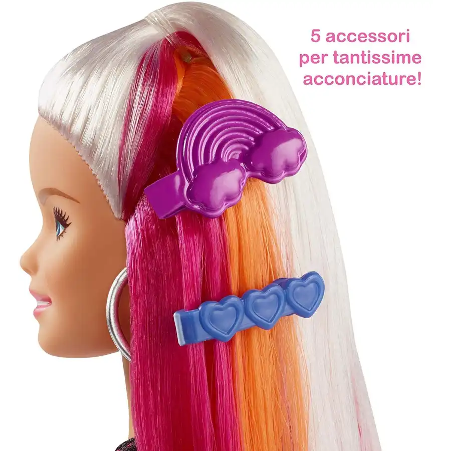 Barbie Capelli Arcobaleno FXN96 Mattel - 2