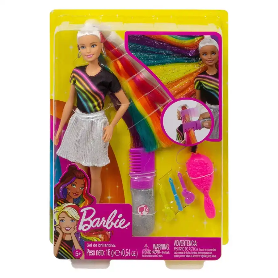Barbie Capelli Arcobaleno FXN96 Mattel - 3