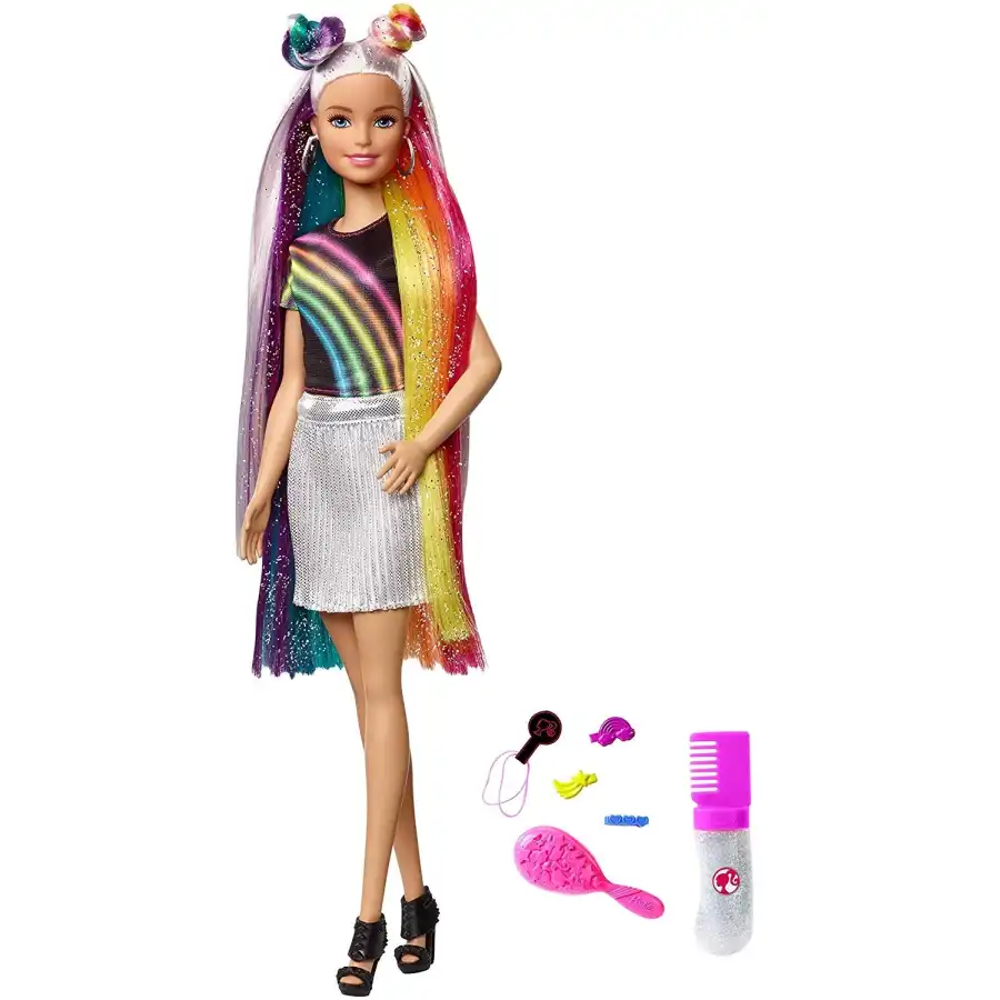 Barbie Capelli Arcobaleno FXN96 Mattel - 6